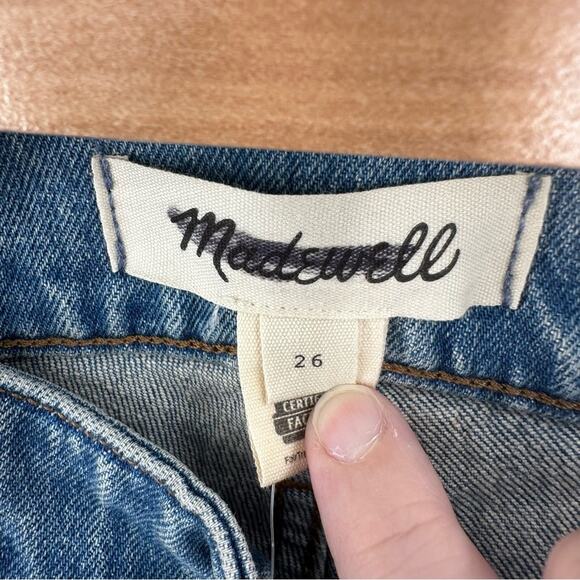 Madewell The Maternity Side-Panel Perfect Vintage Wide-Leg Jean Size 26 - Picture 3 of 8